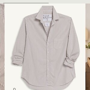 Frank & Eileen Striped Eileen Italian Cotton Button Up Shirt